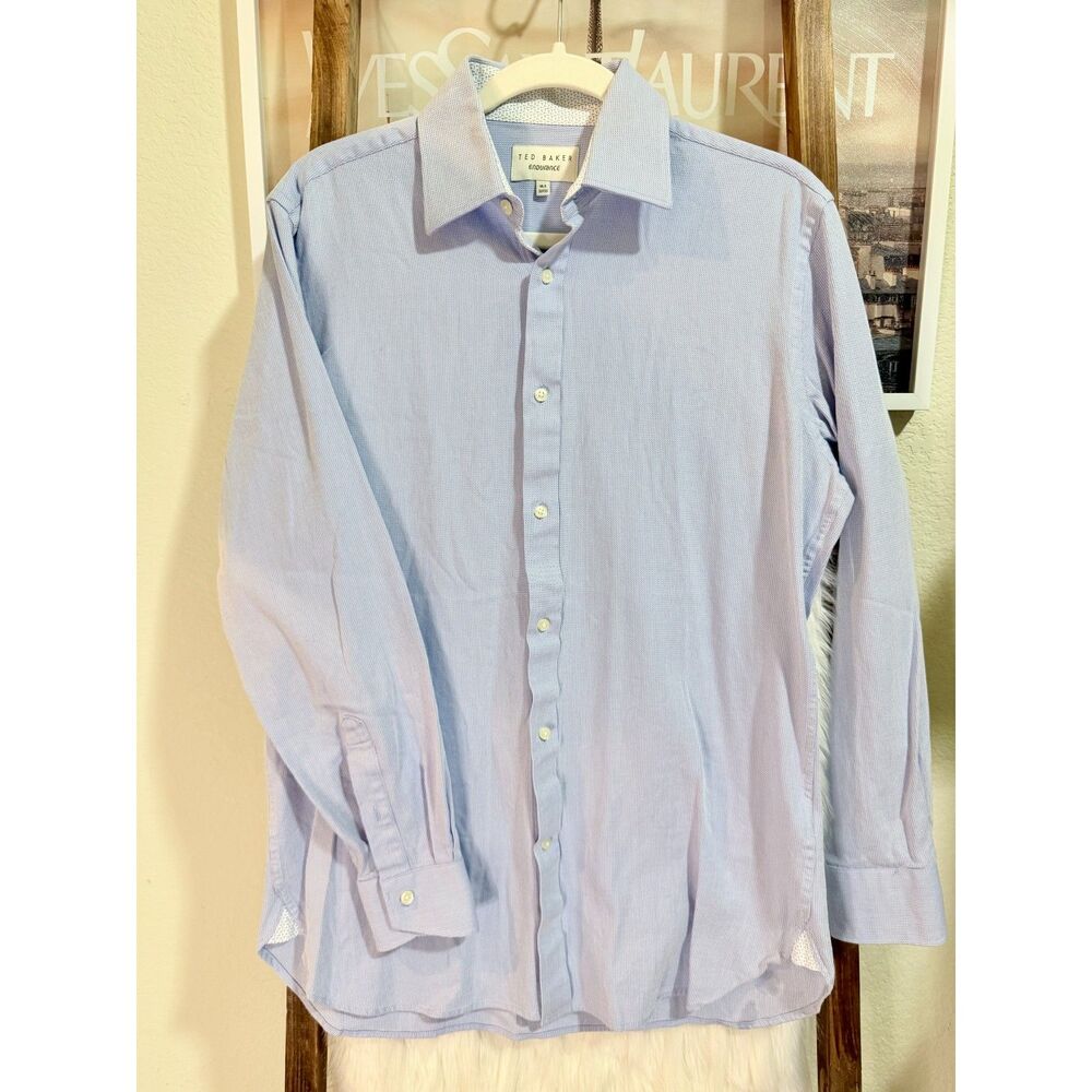 Ted Baker Pale Blue Long-Sleeve Dress Shirt